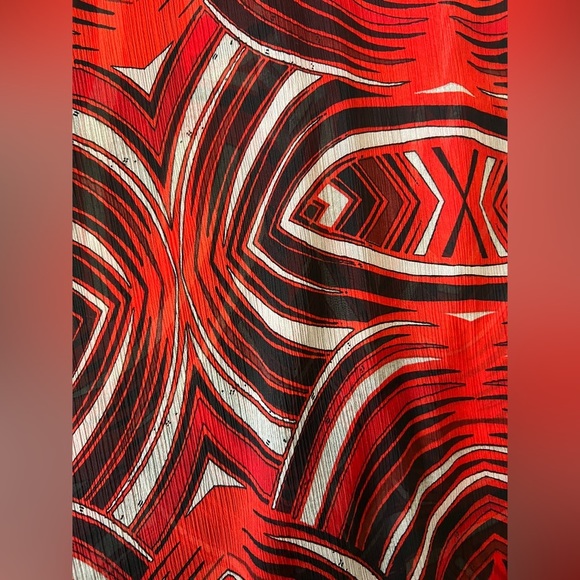 🌹NWT! Express Red Sheer Blouse - Picture 16 of 16